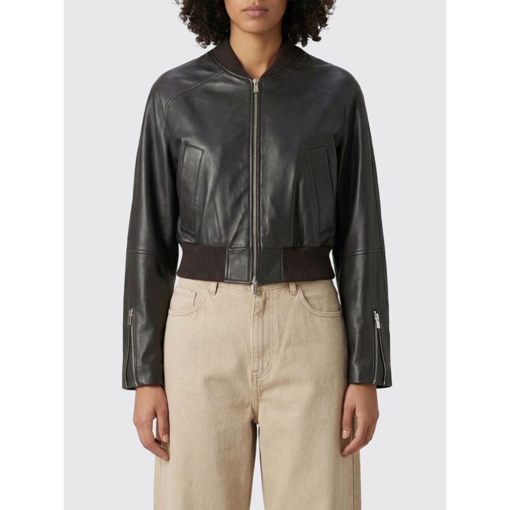 Erika Cavallini Jacket Woman Brown